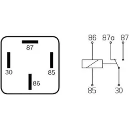 Relay 12V 40A 4P Bosch 0332019157 Bosch-Relay 12V 40A 4P Bosch 0332019157 -B1.0.332.019.157- 3