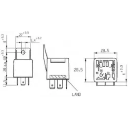Relay 12V 40A 4P Bosch 0332019157 Bosch-Relay 12V 40A 4P Bosch 0332019157 -B1.0.332.019.157- 5