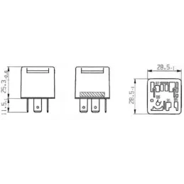 Relay Mini 24v 40A 4P Bosch 0332019205 Bosch-Relay Mini 24v 40A 4P Bosch 0332019205 -B1.0.332.019.205- 4
