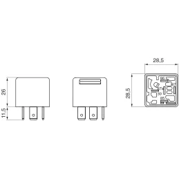 Relay Mini 24v 20A 5P Bosch 0332209206 Bosch-Relay Mini 24v 20A 5P Bosch 0332209206 -B1.0.332.209.206- 5