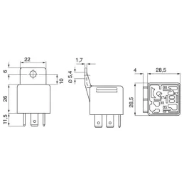 Relay Mini 24v 20A 5P Bosch 0332019203 Bosch-Relay Mini 24v 20A 5P Bosch 0332019203 -B1.0.332.019.203- 6