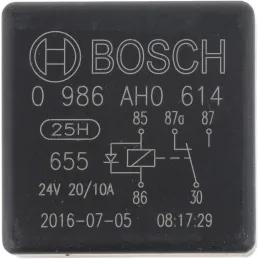 Relay Mini 24v 10A 5P Bosch 0986AH0614 Bosch-Relay Mini 24v 10A 5P Bosch 0986AH0614 -B1.0.986.AH0.614- 2