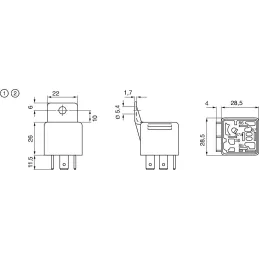 Relay Mini 12v 30A 5P Bosch 0332019150 Bosch-Relay Mini 12v 30A 5P Bosch 0332019150 -B1.0.332.019.150- 6