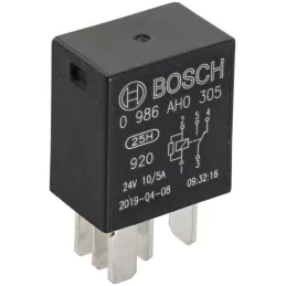  Relay Mini 24v 10A 5P Bosch 0986AH0305 29.661017 Relay Mini 24v 10A 5P Bosch 0986AH0305  B1.0.332.207.402 1 Bosch
