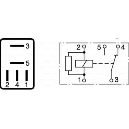 Relay Mini 12v 30A 5P NAbierto Bosch 0332201107 Bosch-Relay Mini 12v 30A 5P NAbierto Bosch 0332011007 -B1.0.332.201.107- 4