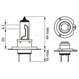 Lamparas Luz Delantera H7 12v 55w PX26D Bosch 1987302071 Bosch-Lamparas Luz Delantera H7 12v 55w PX26D Bosch 1987302071 Tipo :H7
