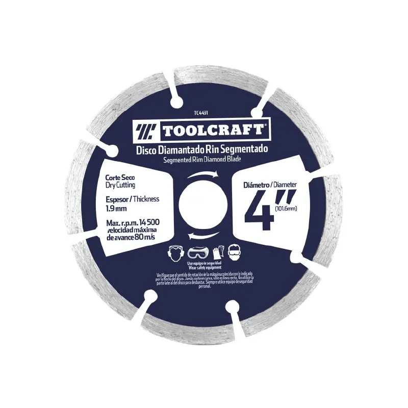 Discos Corte Diamantado Segmentado 7" Toolcraft TC2435