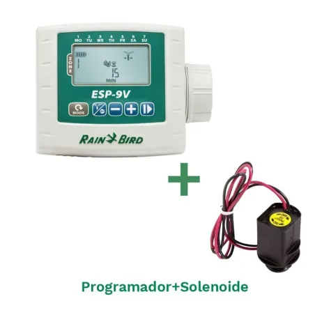  Programadores de Riego ESP-9V 1 Zonas a Pilas Incluye 1 Selenoide 9V IP68 Rain Bird ESP-9VISOL 511.016949 Programadores de Rieg