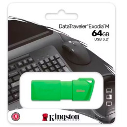 Memoria USB Kingston DataTraveler Exodia M 64GB Neon green