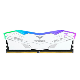 Memoria TEAMGROUP T-FORCE DELTAα RGB DDR5, 16GB DDR5-6000MHz, CL38, 1.25V, Blanco.