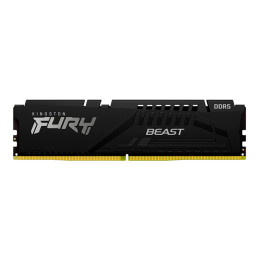 Memoria Kingston Fury Beast BLACK, 32GB DDR5-5200 MHz, PC5-41600, CL40, 1.25V.