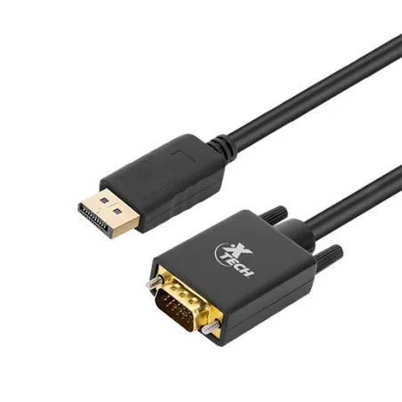  Adaptador con conector DisplayPort macho a VGA macho Xtech XTC-377 24.576271 Adaptador con conector DisplayPort macho a VGA mac